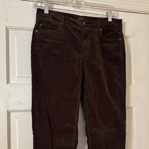 Women's Corduroy Pants in Deep Brown